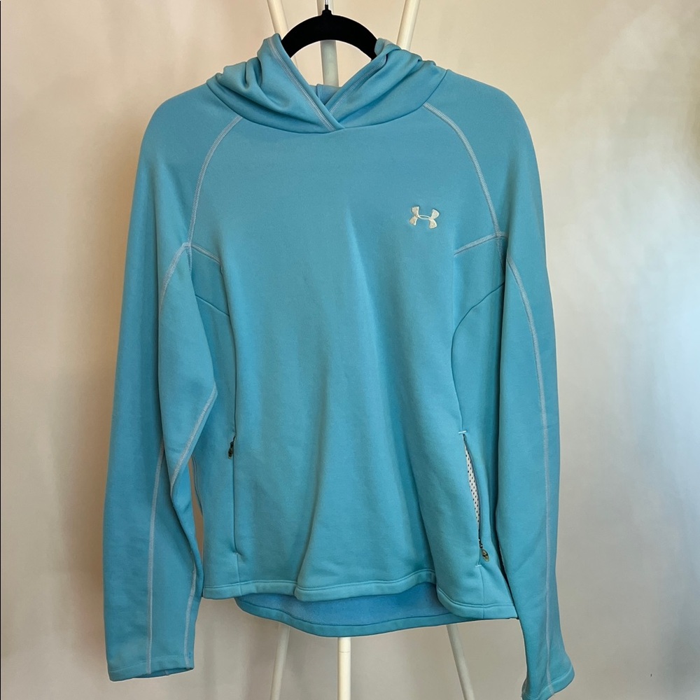 Under Armour Light Blue fleece Hoodie with pockets